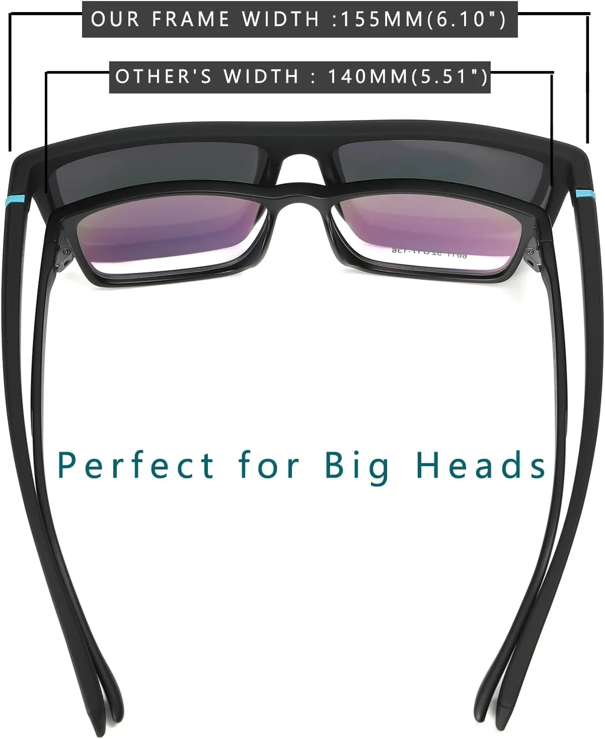 XL Polarized Sunglasses for Big Heads Men Extra Wide Large Oversized Square Frame Sun Glasses UV400 Protection Shades