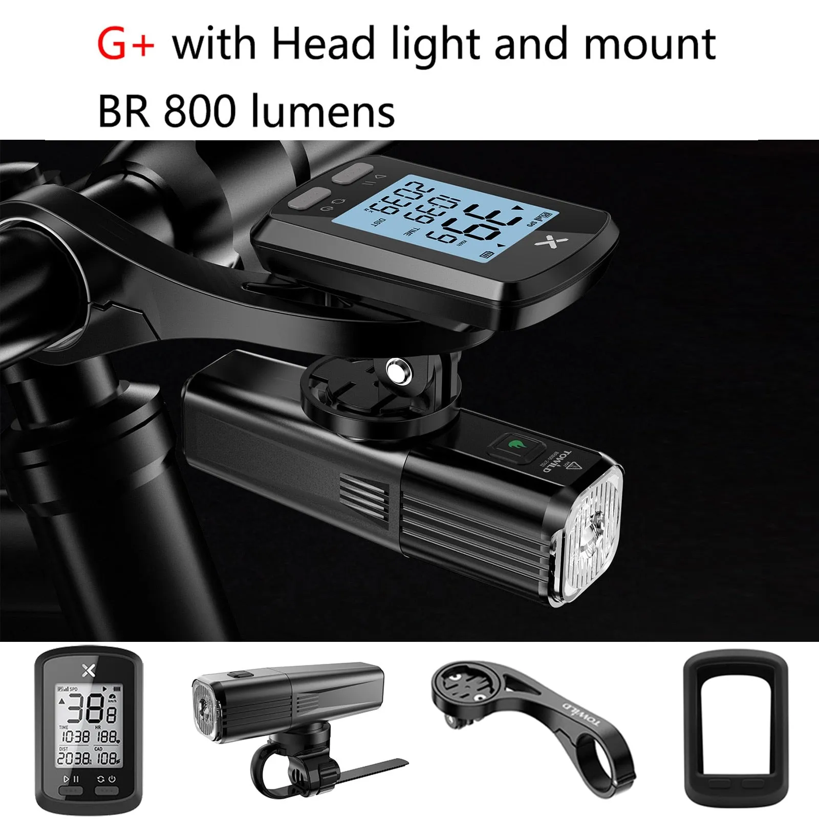 XOSS Bike Computer G Plus Wireless GPS Speedometer Waterproof
