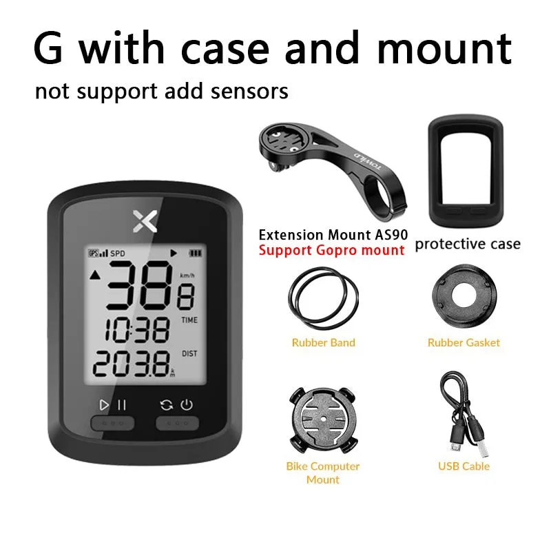 XOSS Bike Computer G Plus Wireless GPS Speedometer Waterproof