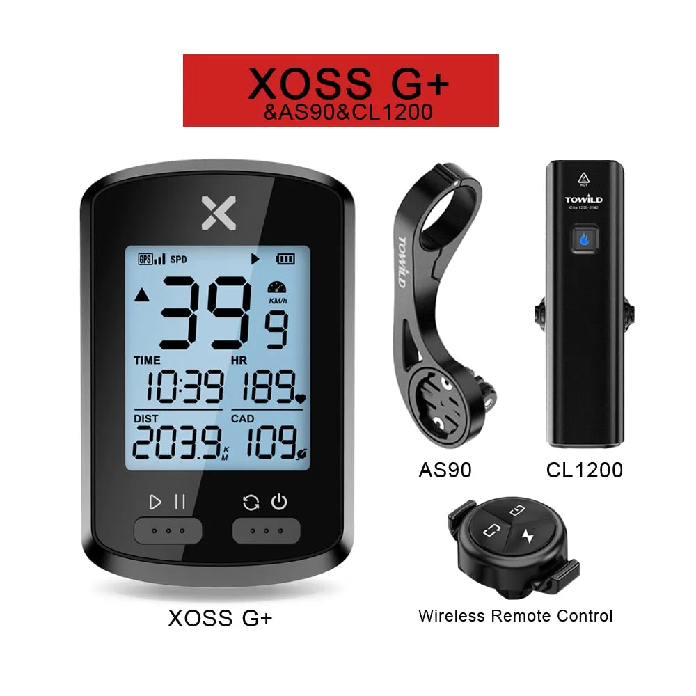 XOSS Bike Computer G Plus Wireless GPS Speedometer Waterproof