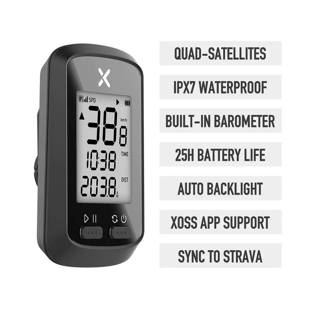XOSS Bike Computer G Plus Wireless GPS Speedometer Waterproof
