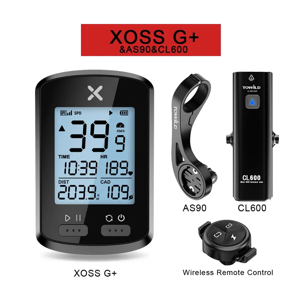 XOSS Bike Computer G Plus Wireless GPS Speedometer Waterproof